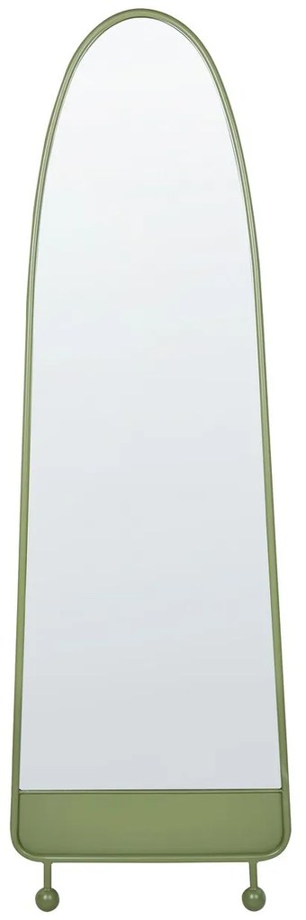 Espelho de parede em metal verde 45 x 146 cm PARNAY Beliani