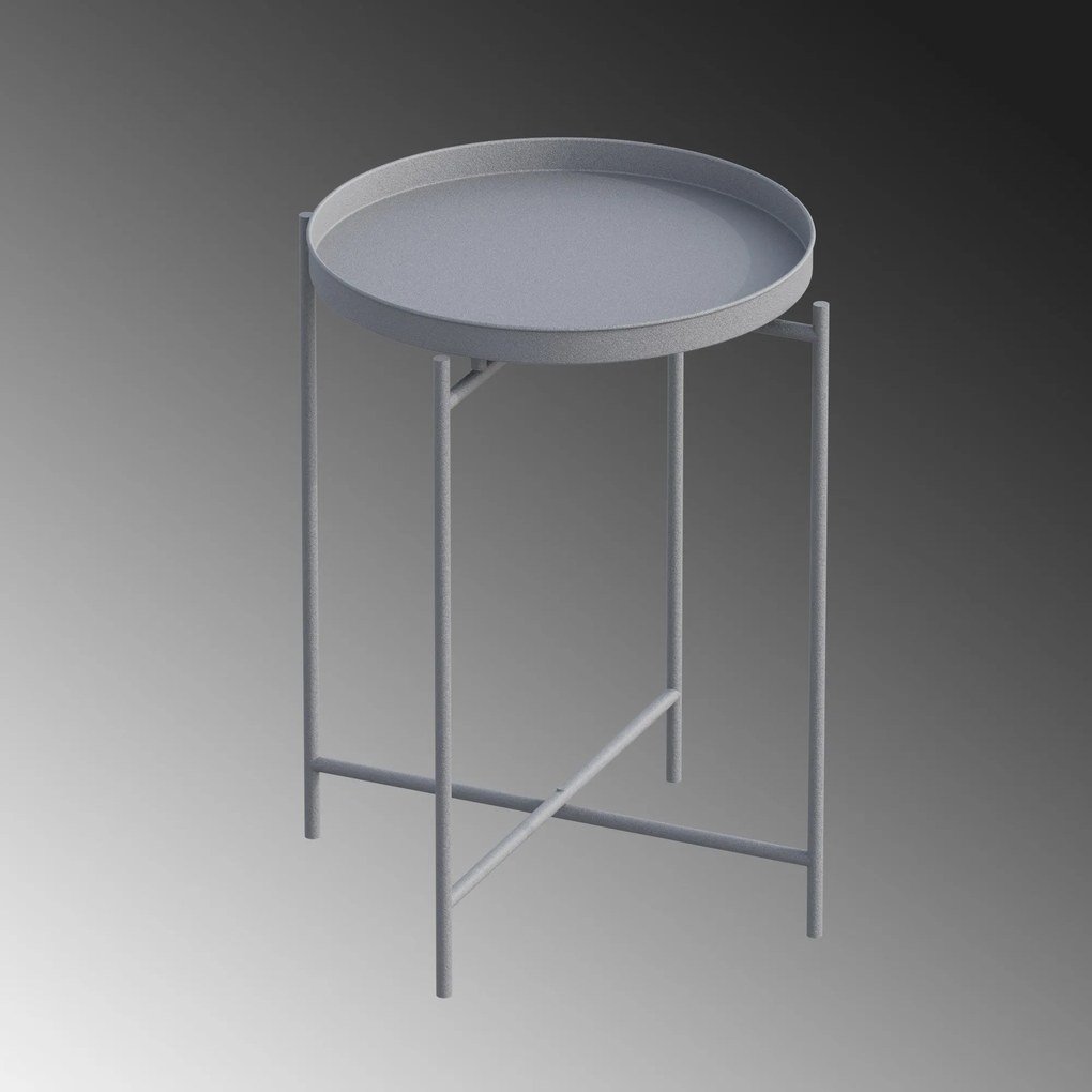 Mesa de Centro SHB-007-C – Cinza – 46x56x46 cm | Tribo Home