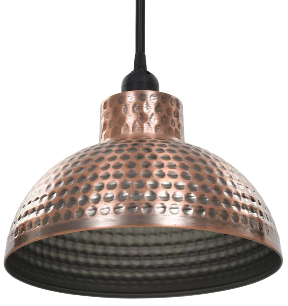 Lâmpadas de teto, 2 pçs semi-esféricas, cobre