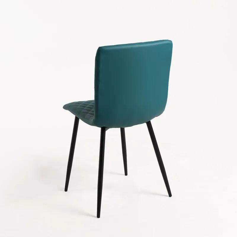 Pack 2 Cadeiras Rom Couro Sintético - Verde-azulado
