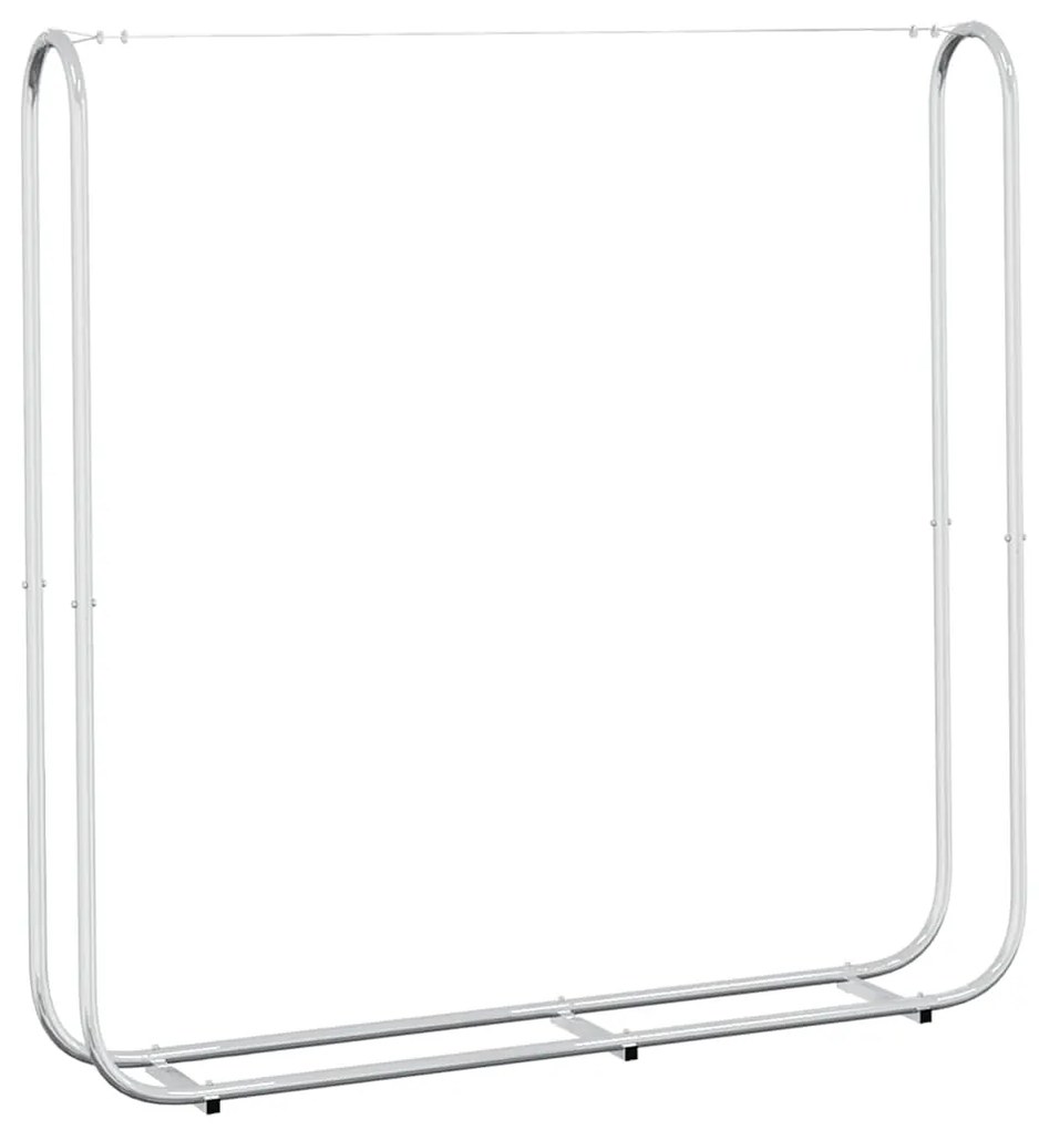 Suporte para lenha com fio de aço 150x25x150 cm aço galvanizado