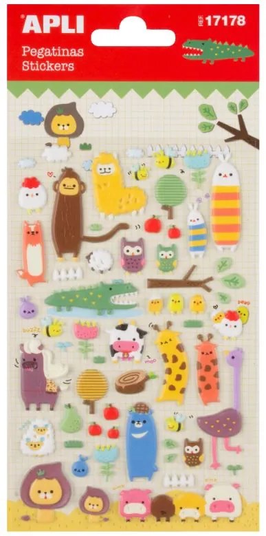 Adesivos - Animais 100x203mm Apli