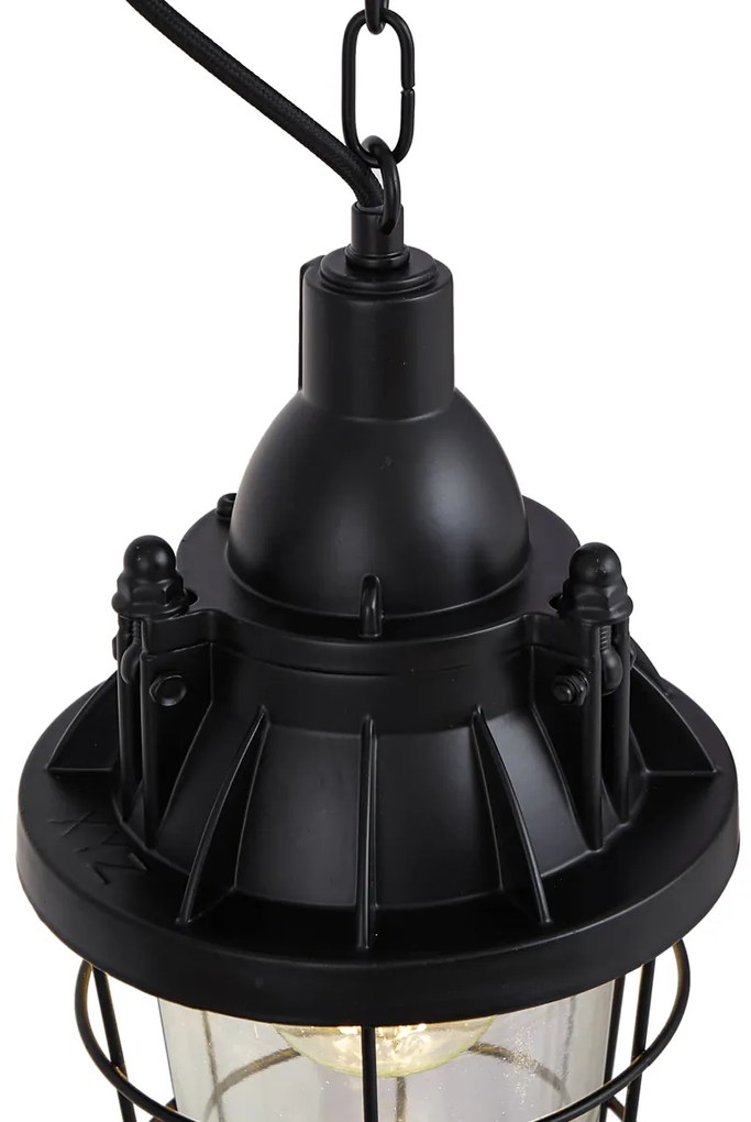 Candeeiro de suspensão industrial preto - Cabin Industrial