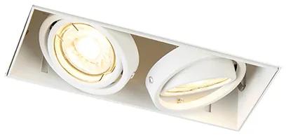 LED Foco de encastrar branco 2-lâmpadas-Wifi-GU10-trimless - ONEON 2 Moderno