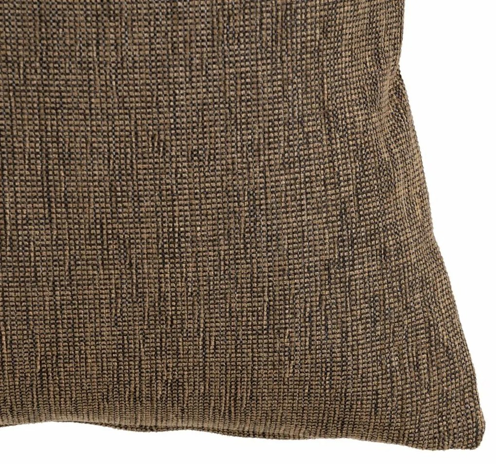 Almofada Poliéster Algodão Castanho 45 x 45 cm