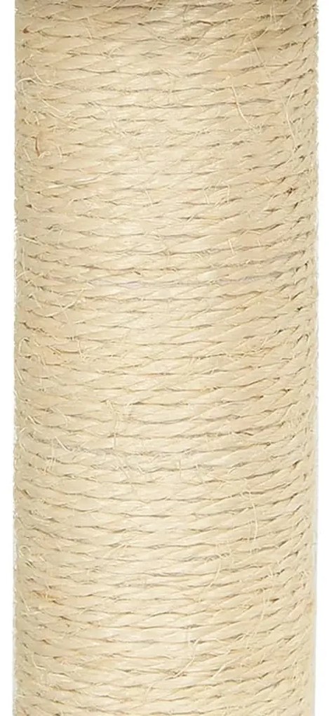Árvore p/ gatos c/ postes arranhadores sisal 92 cm cinza-claro