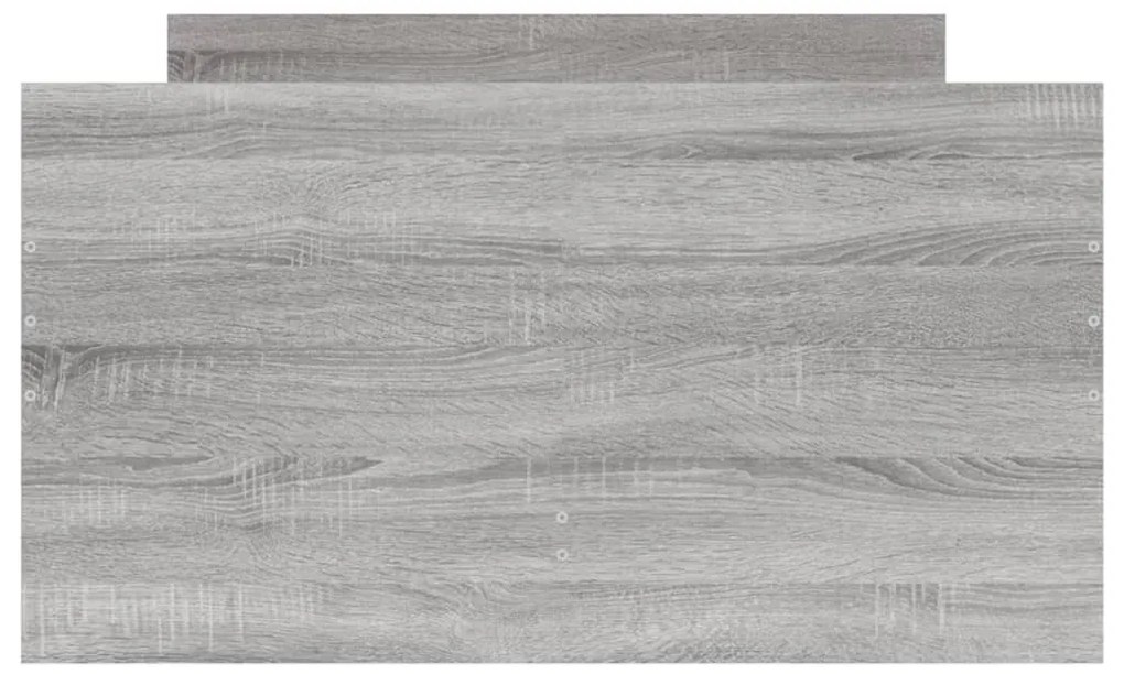 Estrutura de cama com gavetas 100x200 cm cinzento sonoma
