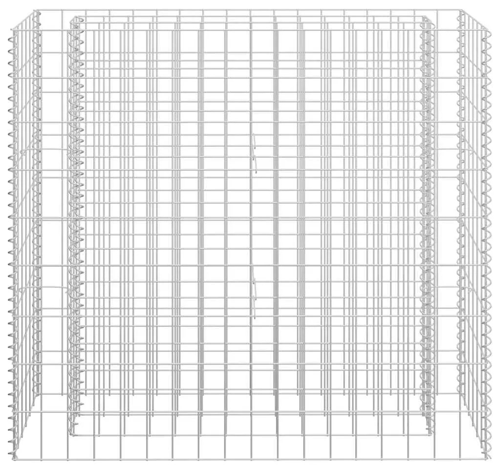 Canteiro elevado/cesto gabião 90x30x90 cm aço galvanizado