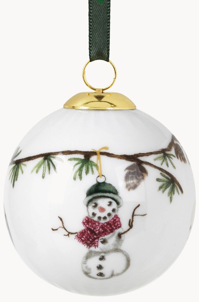 Bola de Natal artesanal em porcelana Hammershøi