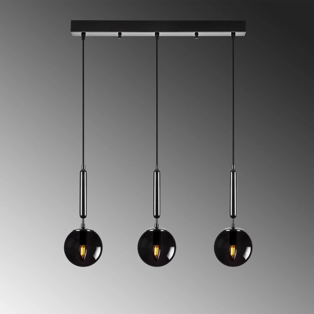 Candeeiro de Teto King – Preto – 62 x 15 x 134 cm