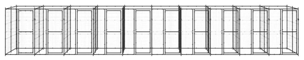Canil de exterior 24,2 m² aço