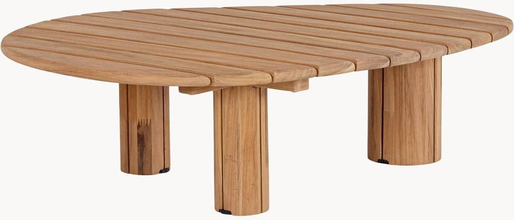 Mesa de centro de jardim em madeira de teca com forma orgânica Tamires