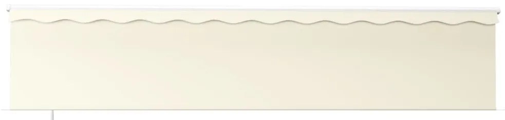 Toldo retrátil manual com estore 6x3 m cor creme