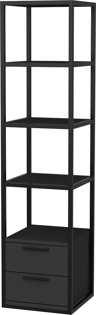 Estante Robbins – Preto Antracite – 39x39x160 cm