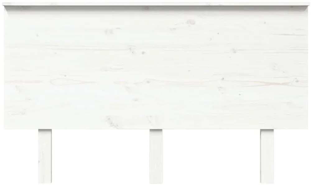 Cabeceira de cama 139x6x82,5 cm pinho maciço branco
