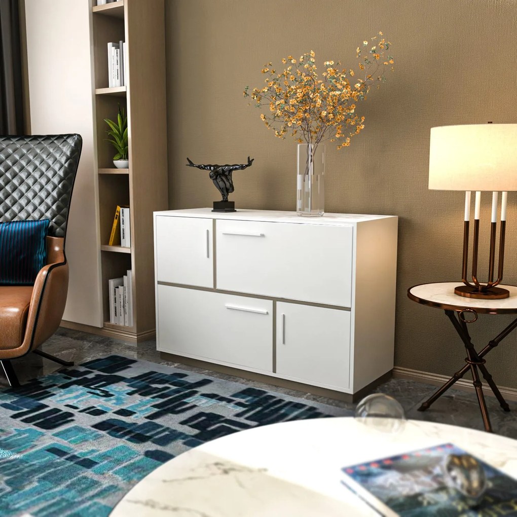 Console Mares – White Grey – 120 cm x 45 cm x 81,6 cm