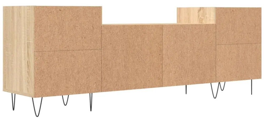 Móvel de TV 160x35x55 cm derivados de madeira carvalho sonoma