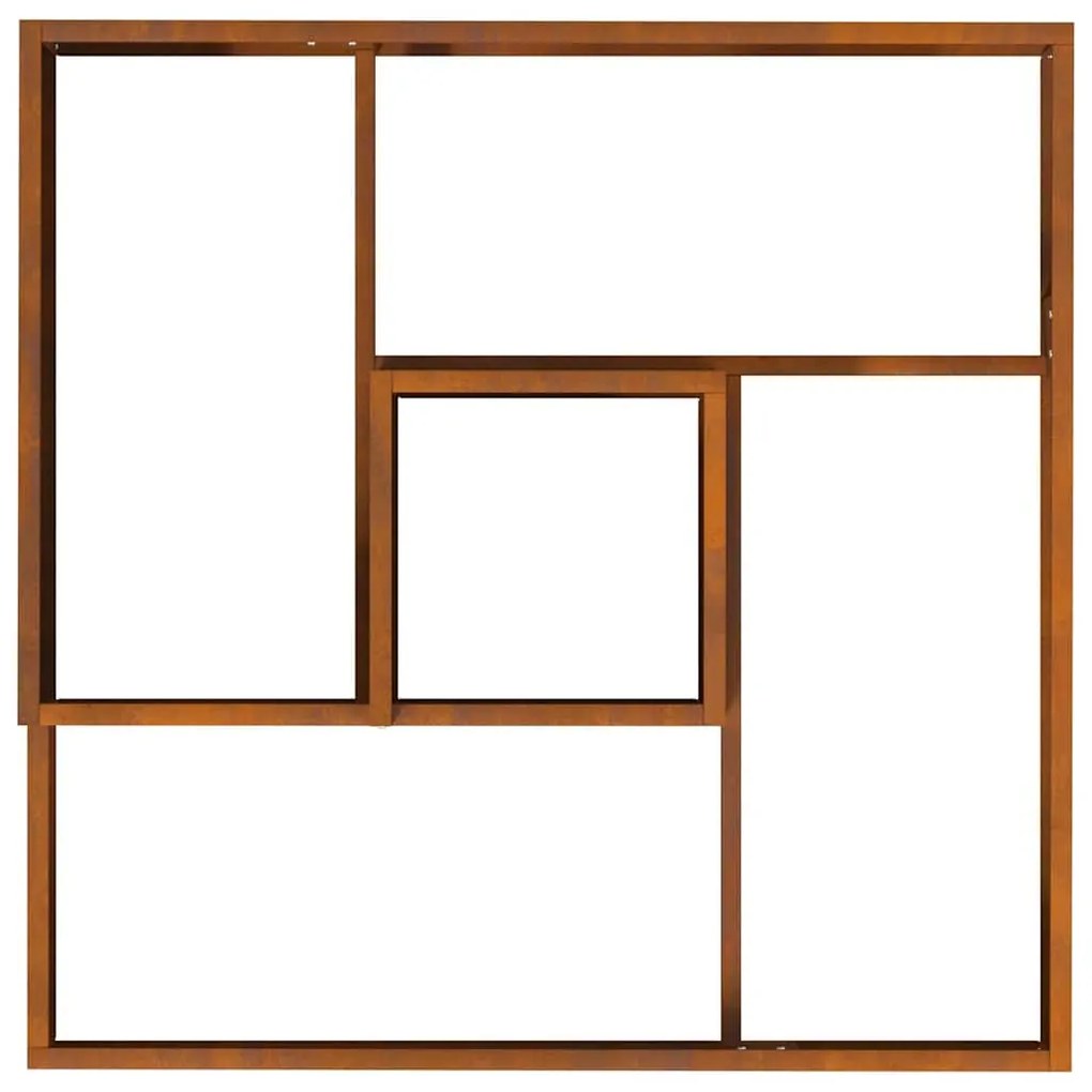 Plantadeira 80x80x50 cm Aço Resistente ao Tempo