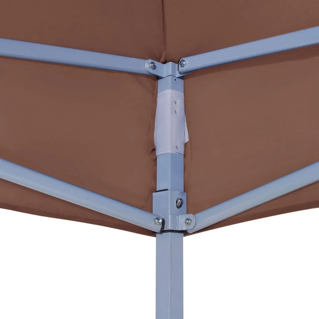 Teto para tenda de festas 6x3 m 270 g/m² castanho