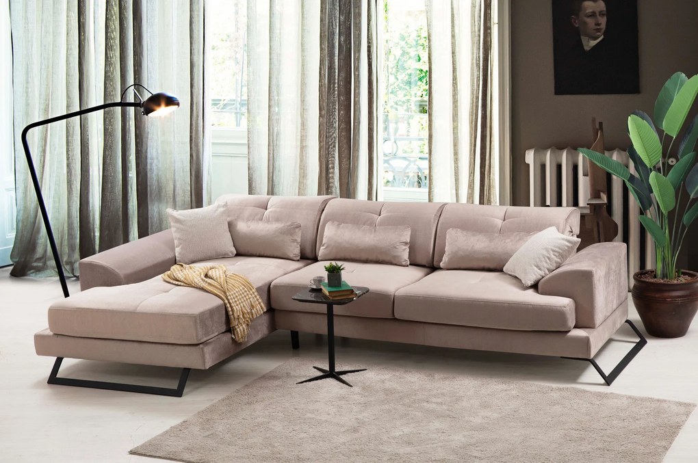 Sofá de Canto Frido – Bege – 190 cm x 308 cm