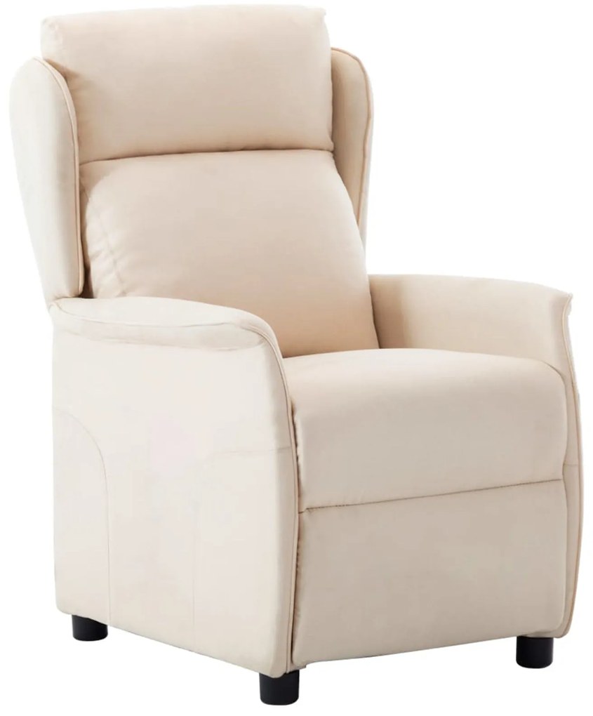 Cadeira Recliner em Tecido Creme