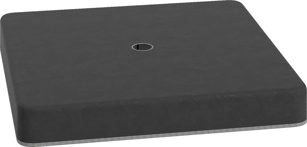 Outsunny Pesos básicos para bases de guarda-sol, à prova d'água, recarregáveis com areia, plástico, 89L x 89B x 10,5H cm, Preto | Aosom Portugal