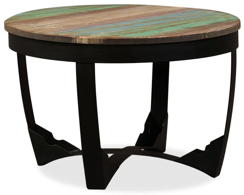 vidaXL Mesa de centro madeira reciclada maciça 60x40 cm