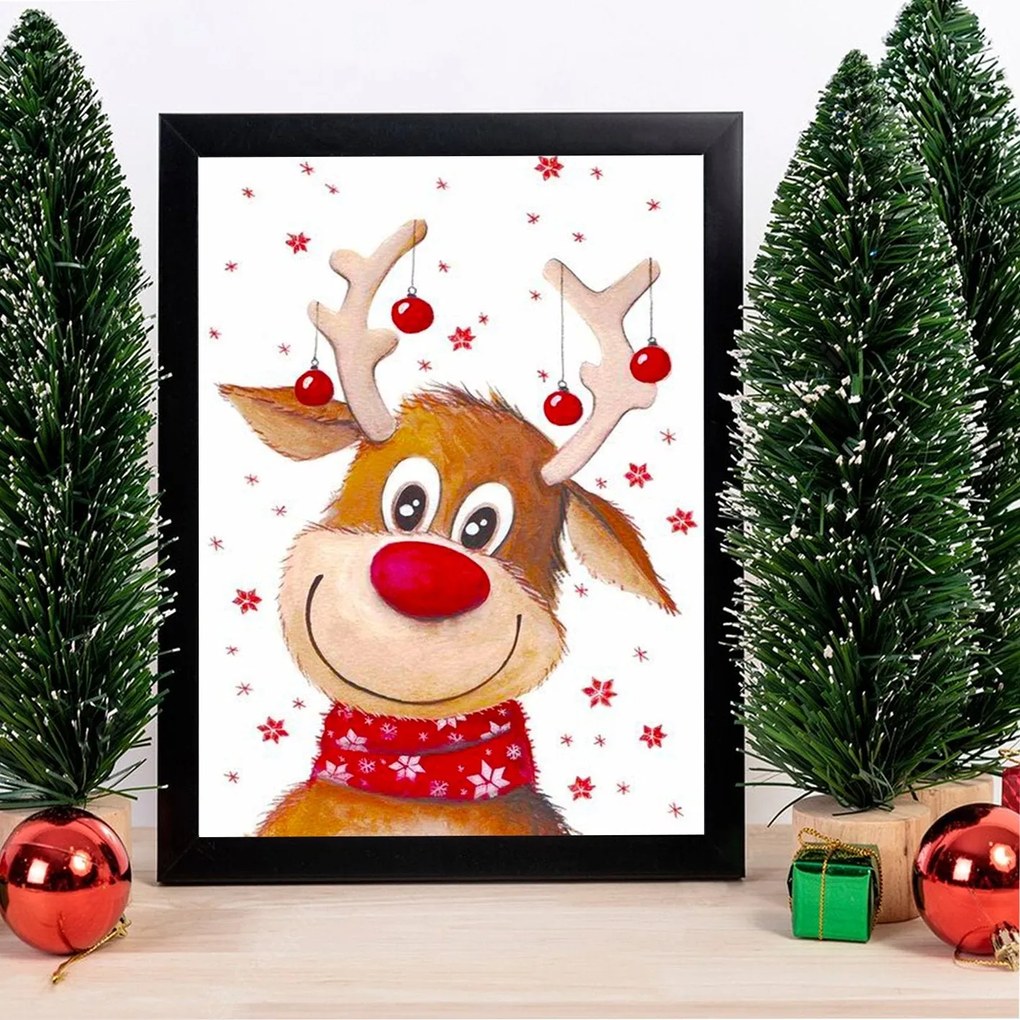 Quadro Decorativo em MDF SC7436501193140 – Multicolor – 24 x 29 cm
