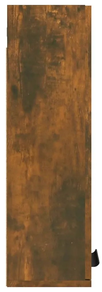 Armário de parede casa de banho 32x20x67 cm carvalho fumado