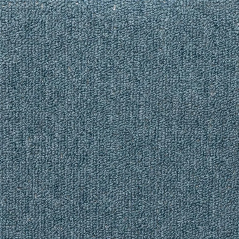 Tapete/carpete para degraus 15 pcs 65x21x4 cm azul