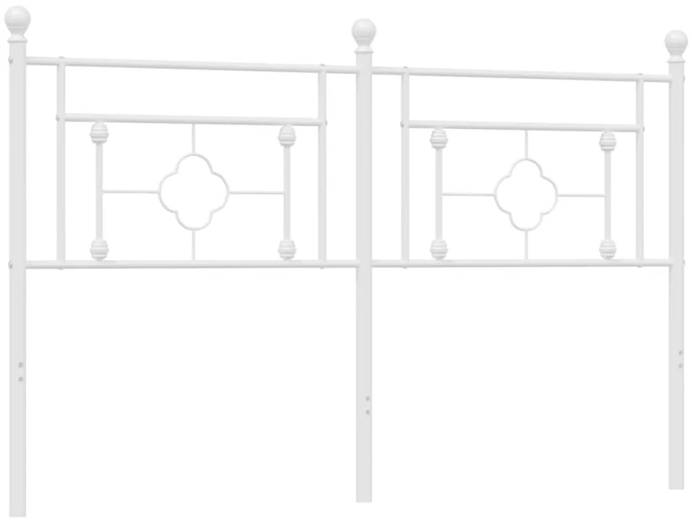 Cabeceira de cama 160 cm metal branco