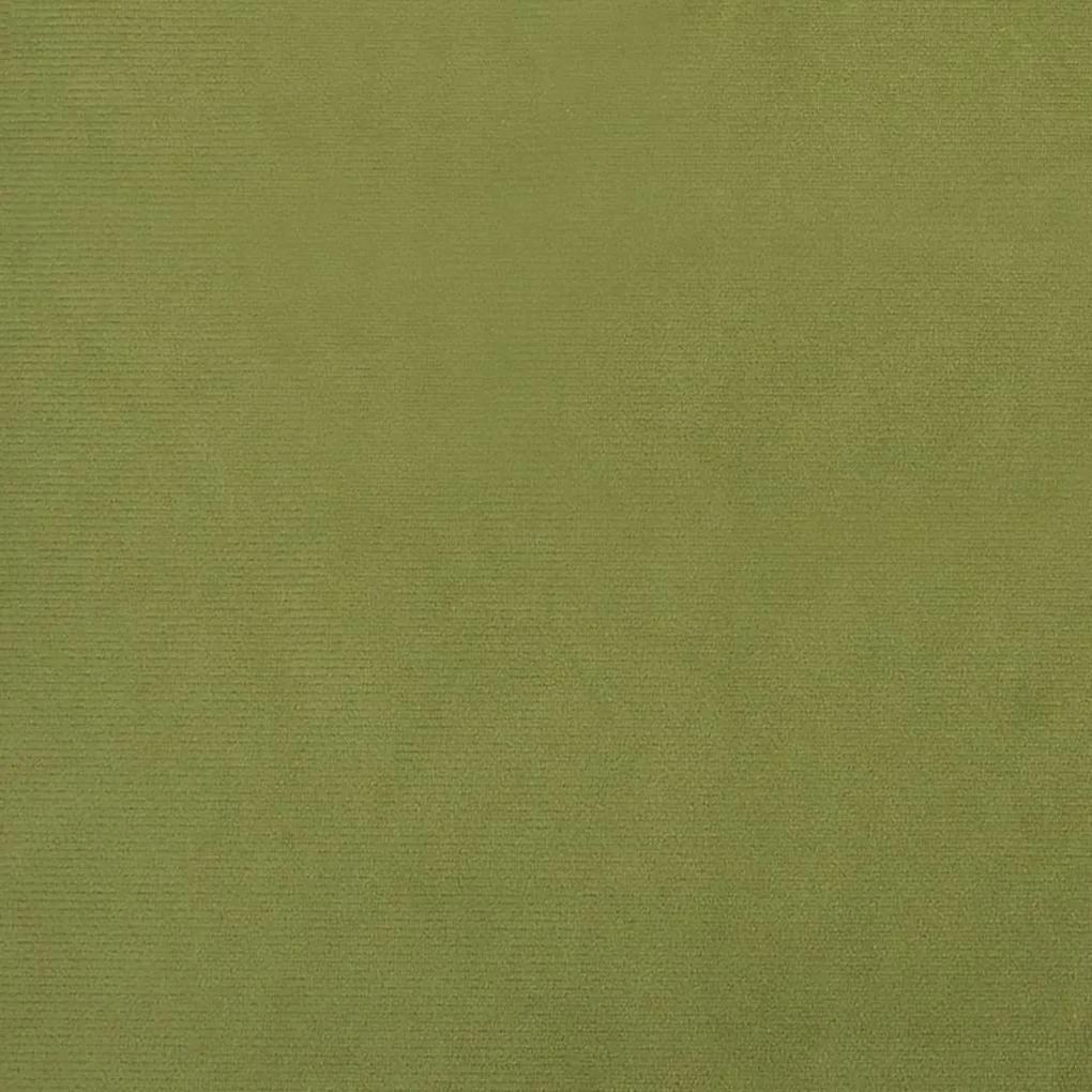 Apoio de pés 78x56x32 cm veludo verde-claro