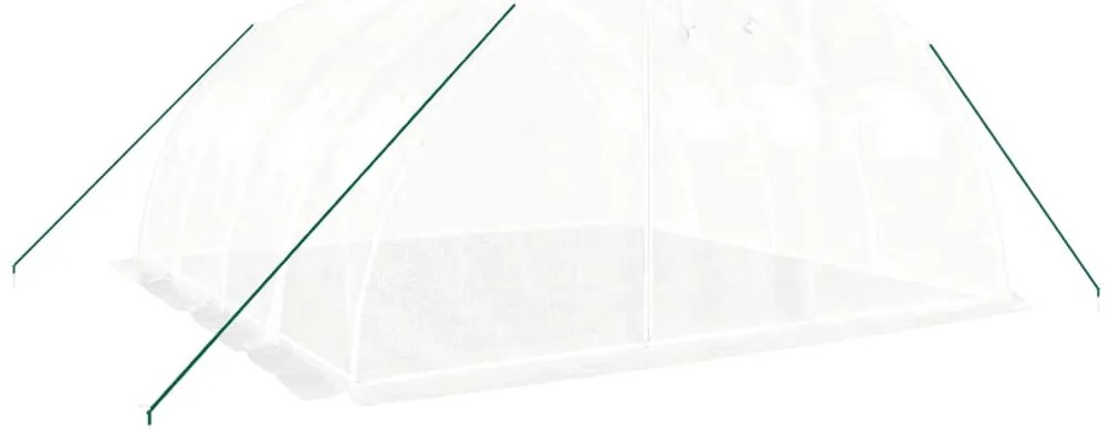 Estufa com estrutura de aço 16 m² 4x4x2 m branco