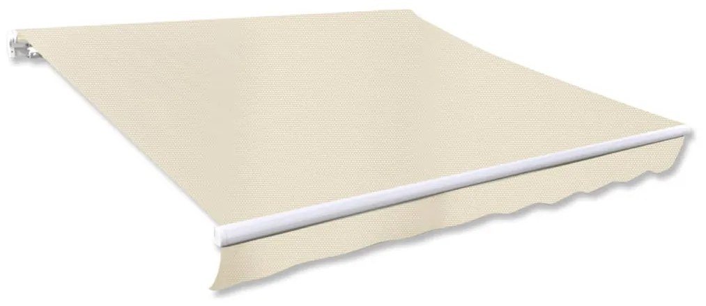 Lona de toldo, parte superior, em creme 6 x 3 m