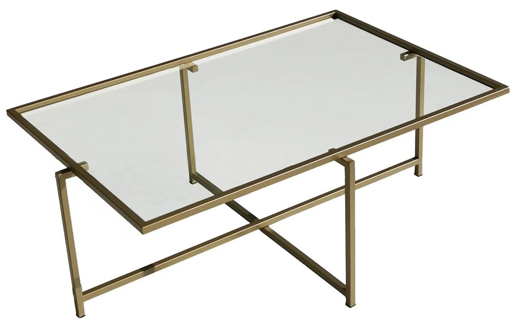 Mesa de Centro Sun S408 – Dourado – 94x35x64 cm