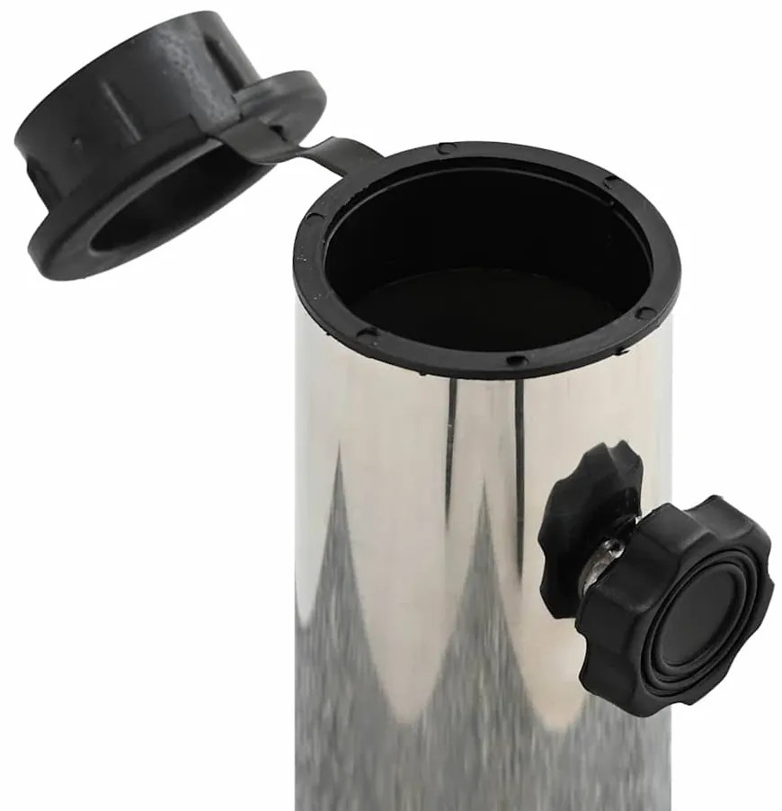 Base de Parasol com Rodas para Postes de Ø38/48mm Cinza Granito 25 kg