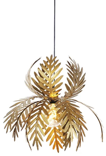 Candeeiro de suspensão vintage dourado - Botanica