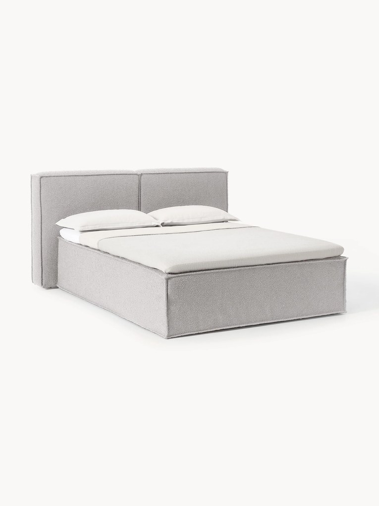 Cama divã em bouclé Lennon