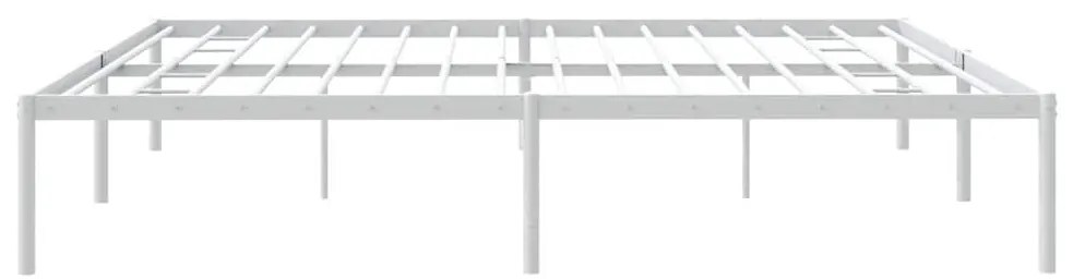 Estrutura de cama 183x213 cm metal branco