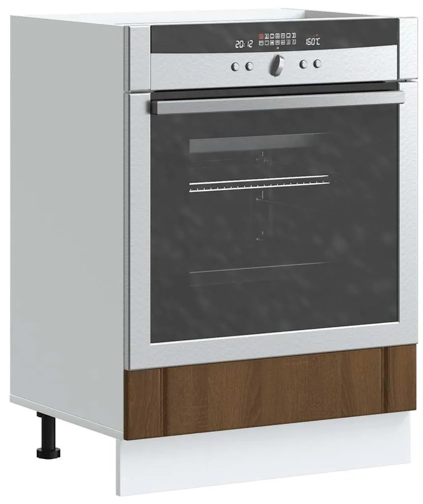 vidaXL Armário Forno Lucca derivados de madeira carvalho castanho