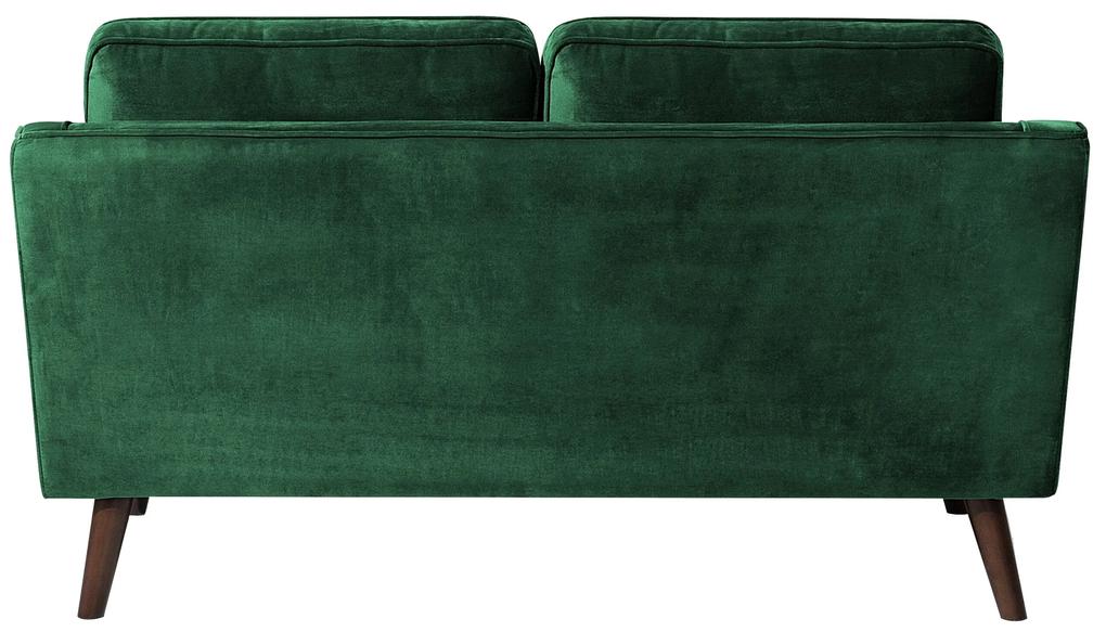 Sofá de 2 lugares em veludo verde LOKKA Beliani