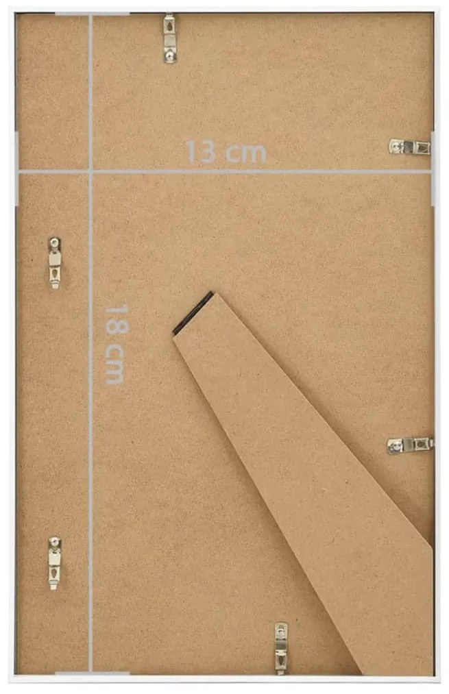 Molduras para mesa 3 pcs 13x18 cm MDF branco