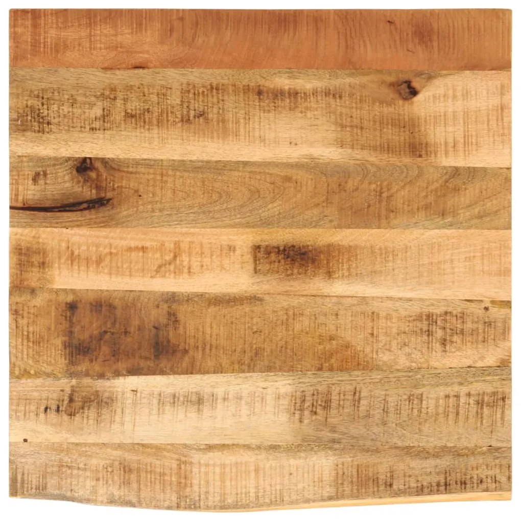 vidaXL Tampo de mesa c/ borda viva 40x40x2,5cm mangueira áspera maciça