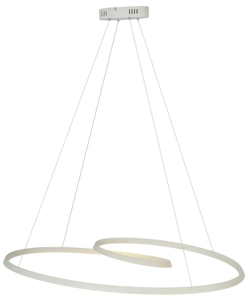 Candeeiro suspenso escandinavo bege 60cm incl. LED regulável em 3 níveis - Circuit Escandinavo