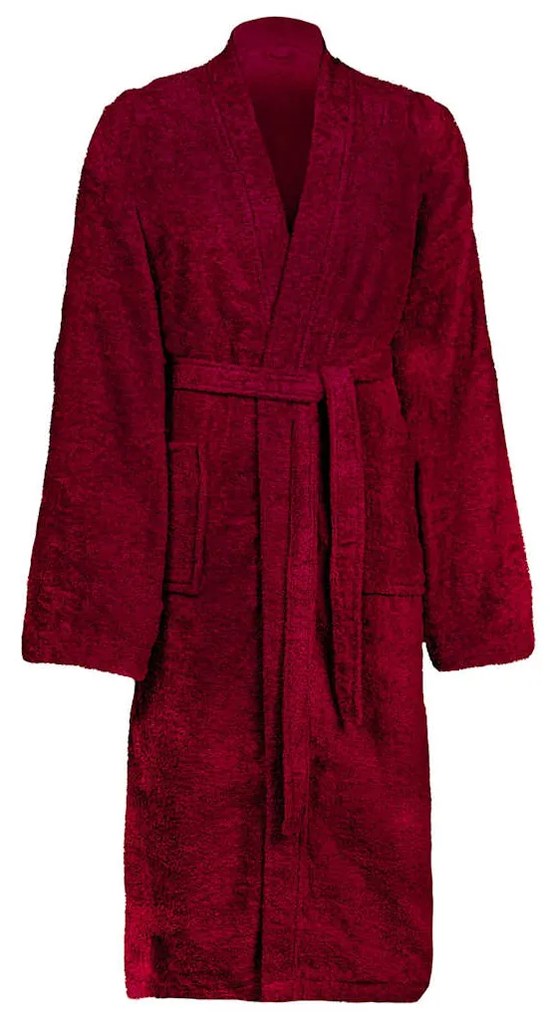 vidaXL Roupão de banho KINN Vermelho S Algodão
