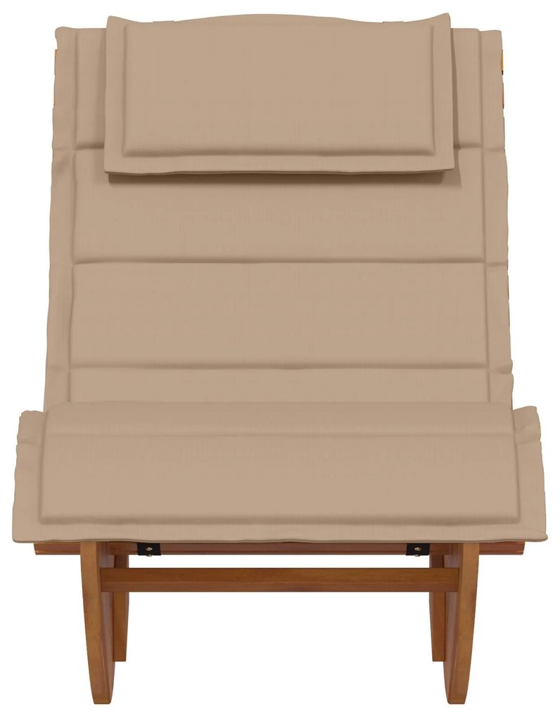 Espreguiçadeiras de Balanço com Almofadas 2 pcs Madeira Sólida de Acác