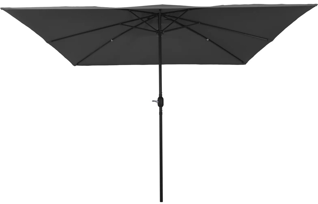 Guarda-sol Quadrado vidaXL 295x245 cm Antracite
