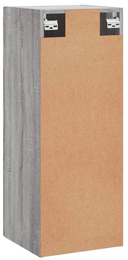 Armário de parede 34,5x34x90 cm cinzento sonoma