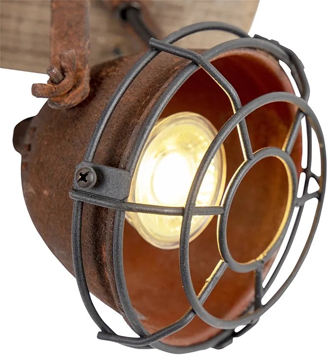 LED Projetores inteligentes inclináveis castanho ferrugem incl. 3 WiFi GU10 - Gina Industrial