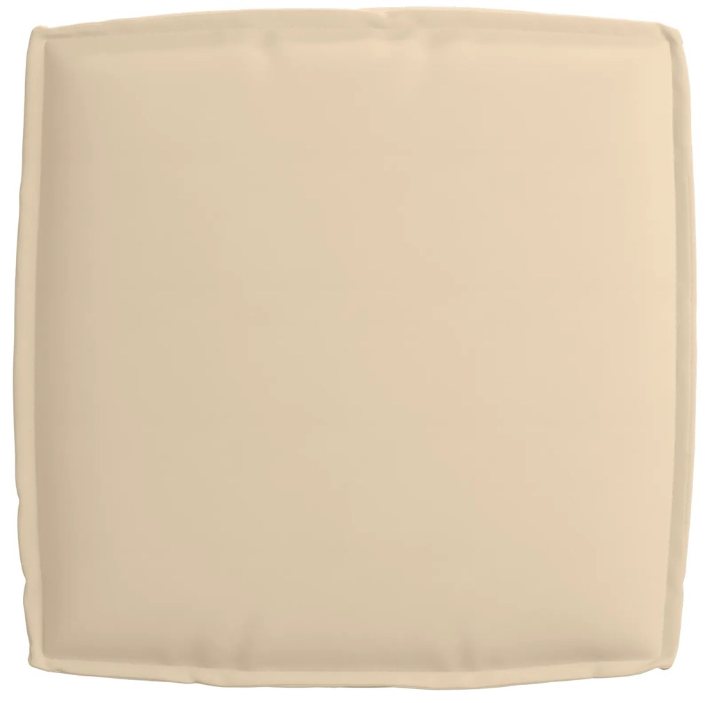 Almofada de Palete para Assento Bege 60x60x12 cm Tecido Oxford